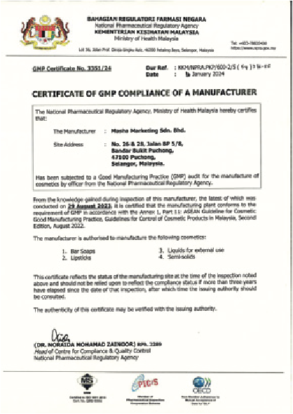 Masha Certification 8